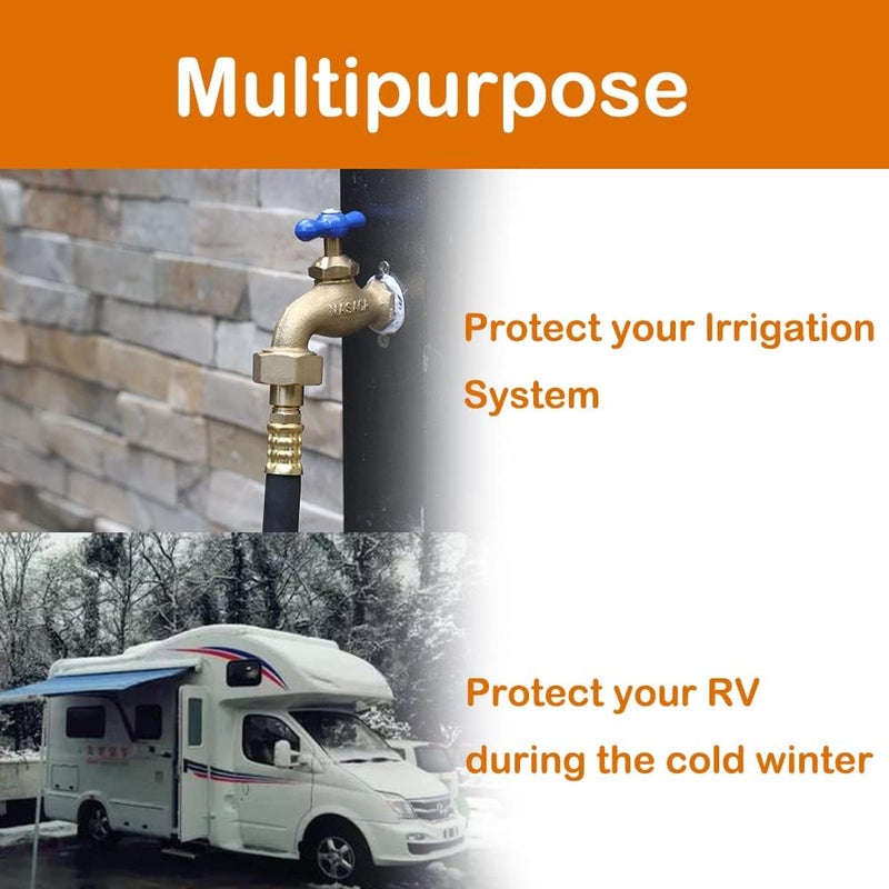 YELUN RV Winterize Blowout Adapter with Shut Off Valve, RV Winterizing Kit 12"Hose Air Compressor Quick Connect Blow Out Fitting Plug for Motorhome, Boat, Camper, Travel Trailer - Image 5